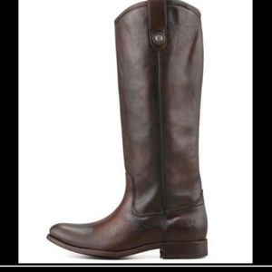 Frye Women's Melissa Button Boot in smoke